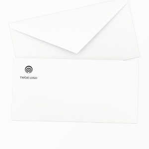 koperta firmowa premium biała dl (prostokątna) z logo
