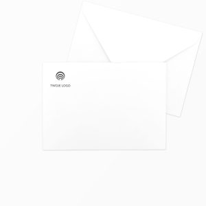biała koperta firmowa c6 z logo