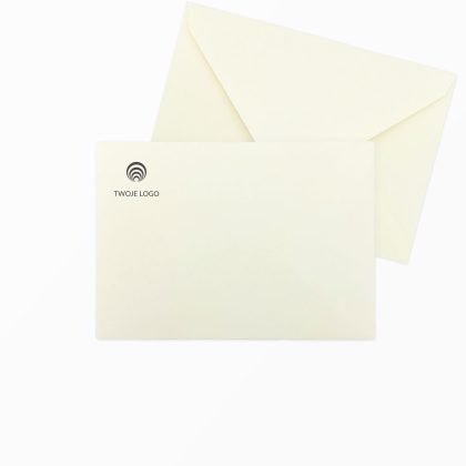 koperta ecru premium c6 z własnym logo
