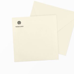 koperta premium z twoim logo k4 kwadratowa ecru