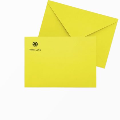 koperta z logo premium zolta c6